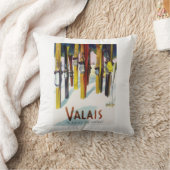 日光-雪に立つスキーの土地 クッション (ブランケット)