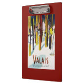 日光-雪に立つスキーの土地 クリップボード (左)