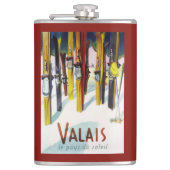 日光-雪に立つスキーの土地 フラスク (正面)