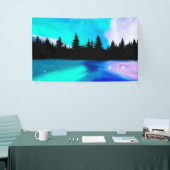 日分割反射バナー 横断幕 (トレードショー)