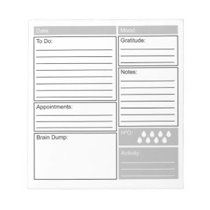 日刊誌To Doリスト、感謝、その他 ノートパッド