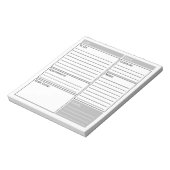 日刊誌To Doリスト、感謝、その他 ノートパッド (回転)