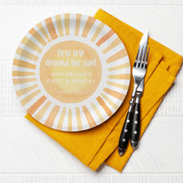 日初のまわりに生誕生日会 ペーパープレート