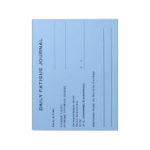 日別疲労日報(スカイブルー) ノートパッド (回転)