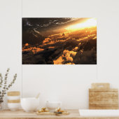 日動中心(プリント) ポスター (キッチン)