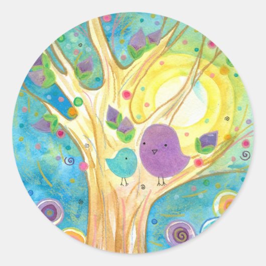 日区切り ラウンドシール (正面)