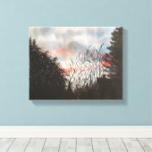 日区切り、水彩 キャンバスプリント (インサイチュ (ウッドフロア))