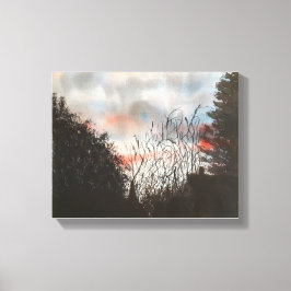 日区切り、水彩 キャンバスプリント