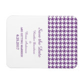 日千鳥格子の付マグネットの保存（紫） マグネット (横)