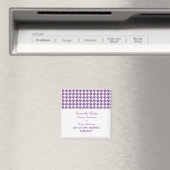 日千鳥格子の付マグネットの保存（紫） マグネット (インサイチュ (食洗機))