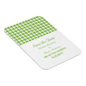 日千鳥格子の付マグネットを緑で保存 マグネット (右側)