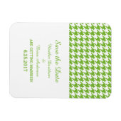 日千鳥格子の付マグネットを緑で保存 マグネット (横)