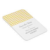 日千鳥格子の付マグネットを黄色で保存 マグネット (右側)