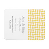 日千鳥格子の付マグネットを黄色で保存 マグネット (横)