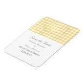 日千鳥格子の付マグネットを黄色で保存 マグネット (左側)