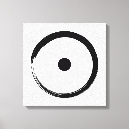 日占星術の印 – 仏教禅サークル1 キャンバスプリント (正面)