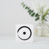 日占星術の印 – 仏教禅サークル1 スクエア名刺 (スタンド正面)