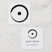 日占星術の印 – 仏教禅サークル1 スクエア名刺 (正面/裏面)