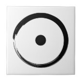 日占星術の印 – 仏教禅サークル1 タイル (正面)