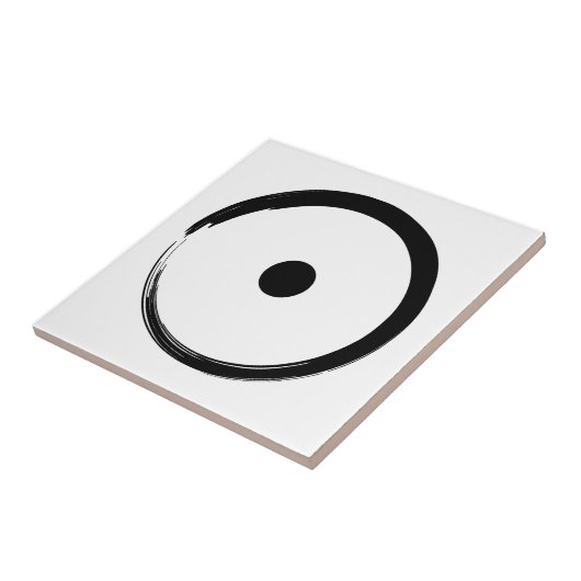 日占星術の印 – 仏教禅サークル1 タイル (側面)