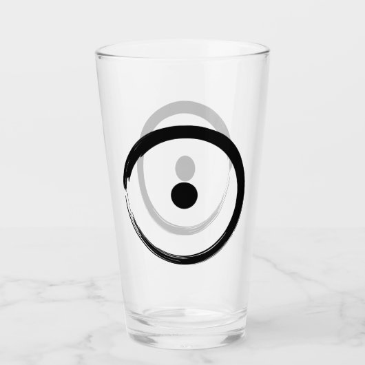 日占星術の印 – 仏教禅サークル1 タンブラーグラス (正面)