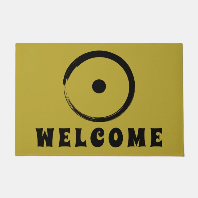 日占星術の印 – 仏教禅サークル1 ドアマット (正面)