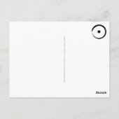 日占星術の印 – 仏教禅サークル1 ポストカード (裏面)