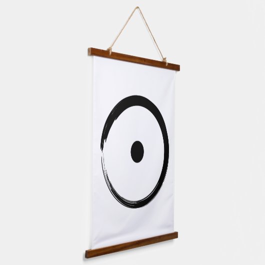 日占星術の印 – 仏教禅サークル1 吊り下げ型タペストリー (傾斜あり)