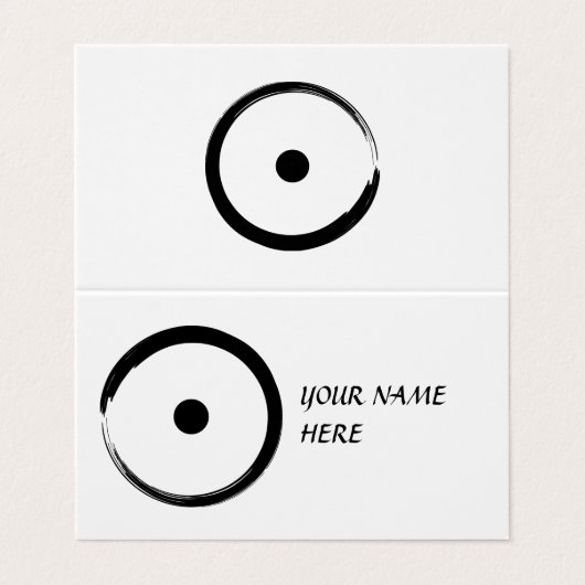 日占星術の印 – 仏教禅サークル1 名刺 (外部フラット)