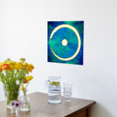 日占星術の印 – 仏教禅サークル1 箔ポスター (レイダウン (キッチン))