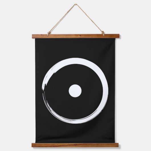 日占星術の印 – 仏教禅サークル2 吊り下げ型タペストリー (正面)