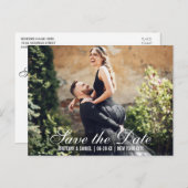 日取りカップルに名前を付けて保存写真付きはがきB ポストカード (正面/裏面)