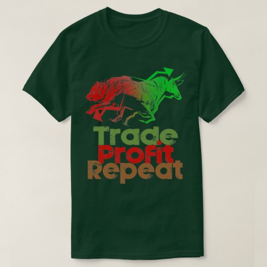 日取引トレーダー株式市場6 Tシャツ (デザイン正面)