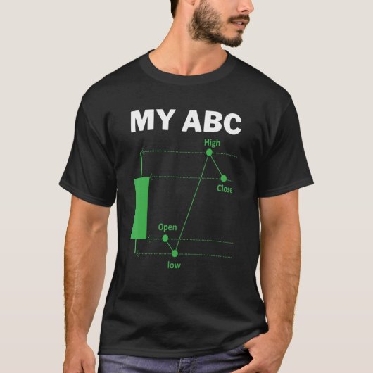 日取引引用文ABC証券ブローカー市場トレーダー Tシャツ (正面)