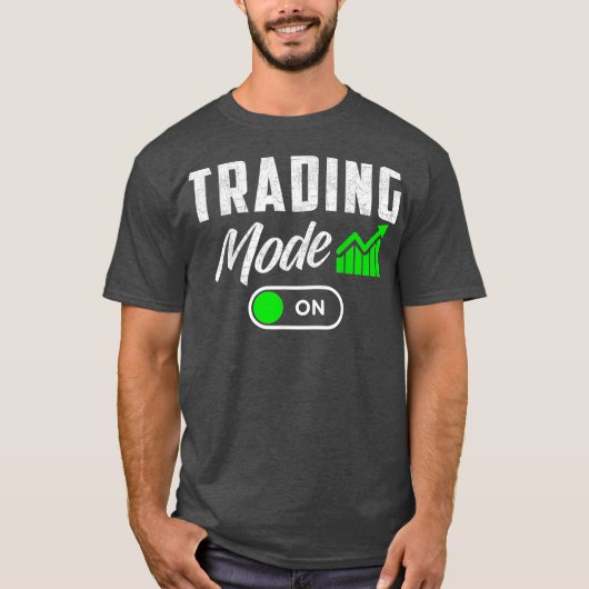 日取引日取引日取引の在庫取引モード Tシャツ (正面)