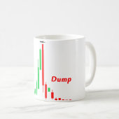 日取引: ポンプおよびダンプの標準的なパターン コーヒーマグカップ (正面右)