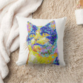 日向に佇む猫 クッション (ブランケット)