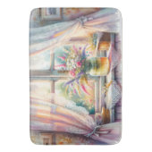 日向の別荘の窓辺の野の花 バスマット (正面縦)