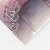 日向の別荘の窓辺の野の花 フリースブランケット (角)