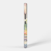 日向の別荘の窓辺の野の花 SAMSUNG GALAXYケース (右側面)