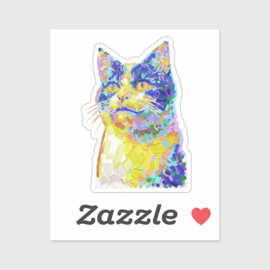日向の猫 シール (シート)