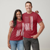 日商クール株取引アメリカ国旗 Tシャツ (ユニセックス)