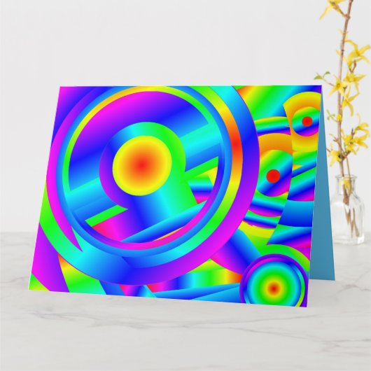 日地中海の出 カード (黄色い花)