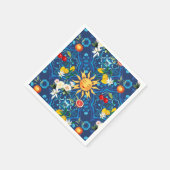 日地中海の・果物・夏・レモン・アート スタンダードカクテルナプキン (角)