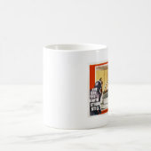 日地球は静かなマグを立てました コーヒーマグカップ (中央)