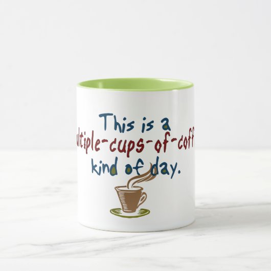 日多数のコーヒー マグカップ (中央)