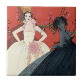 日夜パリのアールデコで タイル