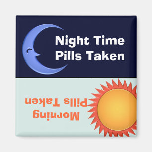 日夜薬物のメモの磁石 マグネット