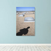 日太陽の照明 キャンバスプリント (インサイチュ (ウッドフロア))