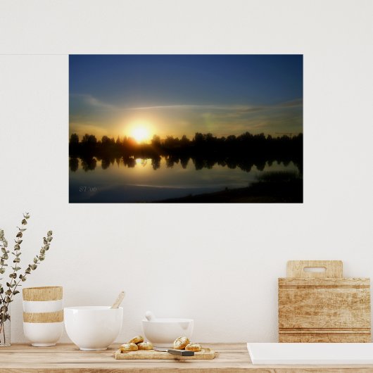 日威厳がある没 ポスター (キッチン)